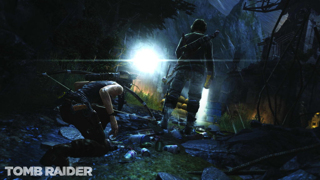Sneaking in Tomb Raider
